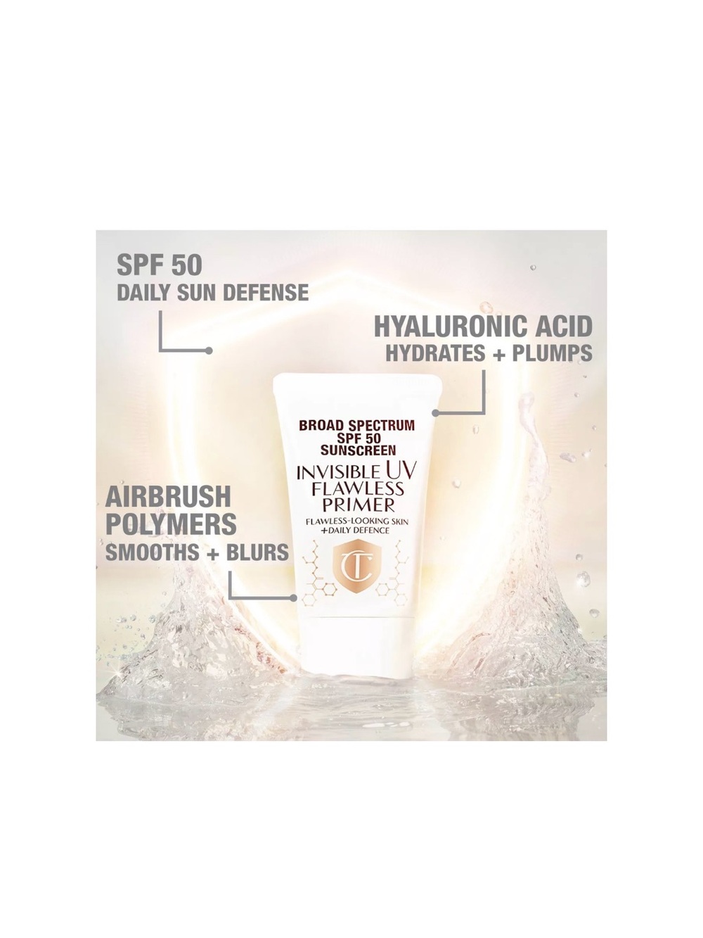 Charlotte Tilbury UV Flawless Primer + SPF 50 Brand New✨ - Picture 4 of 13